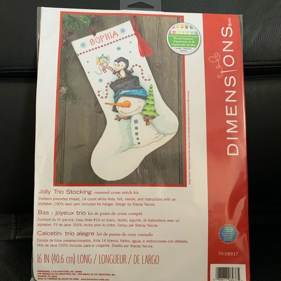 Set of three crossstitch stocking kits - Picture 3 of 5